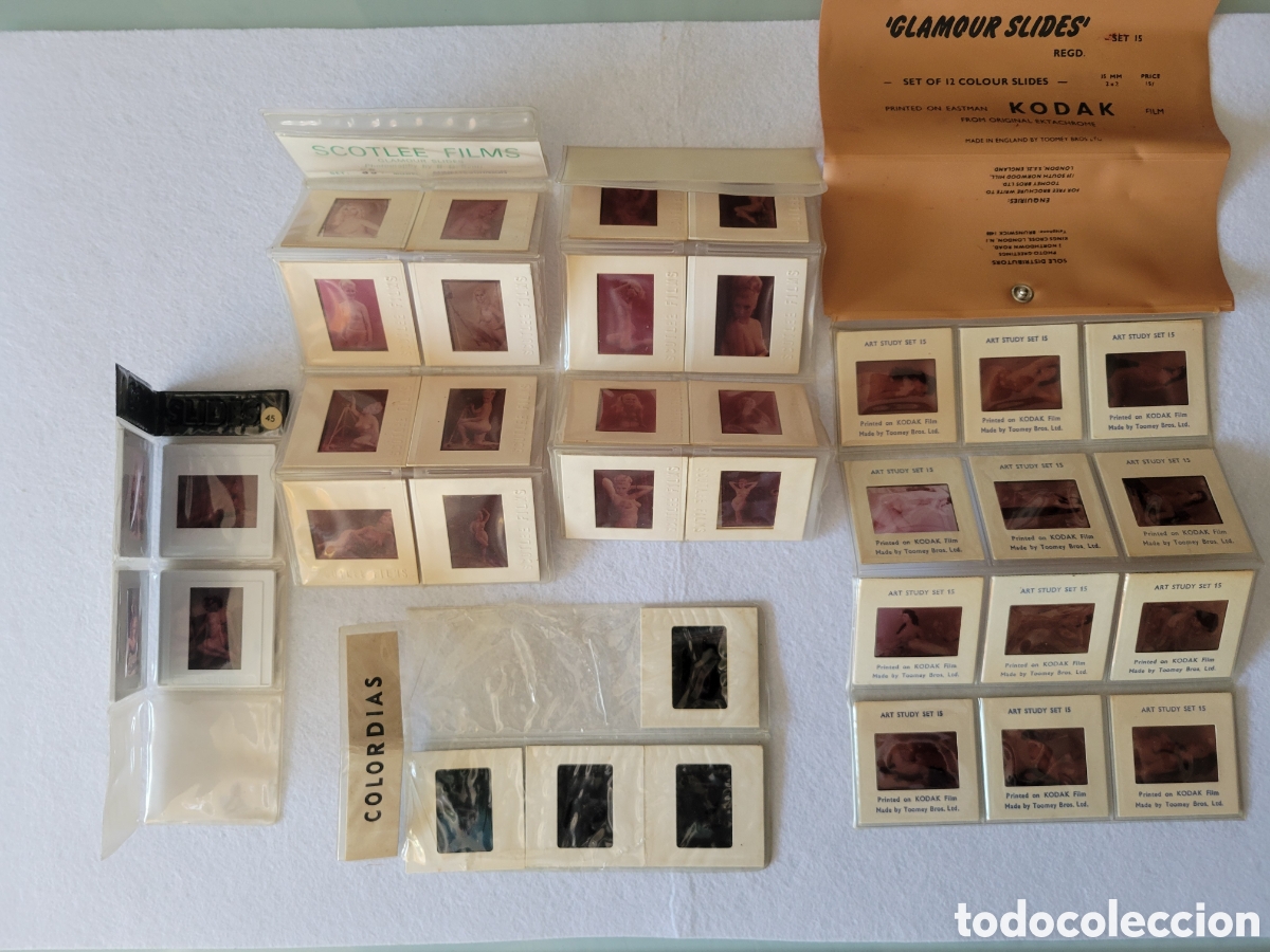 Fotograf&iacute;a antigua: LOTE 36 DIAPOSITIVAS EROTICAS ANTIGUAS