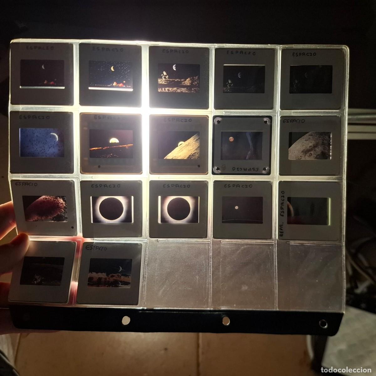 Fotograf&iacute;a antigua: Lote 17 diapositivas del espacio: PAISAJES LUNARES ( ver fotos)