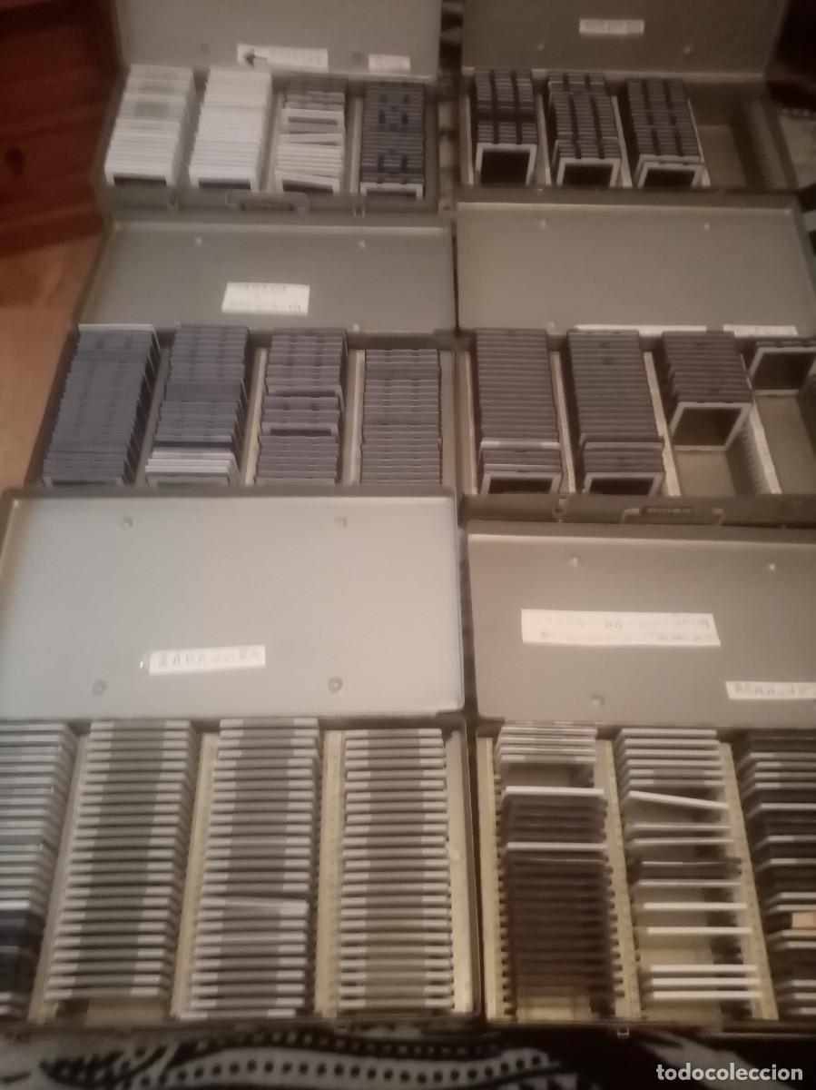 Fotograf&iacute;a antigua: GRAN LOTE DE DIAPOSITIVAS GRANDES 7 ESTUCHES METALICOS Y 4 ESTUCHES PASTA TODA DE ESPA&Ntilde;A