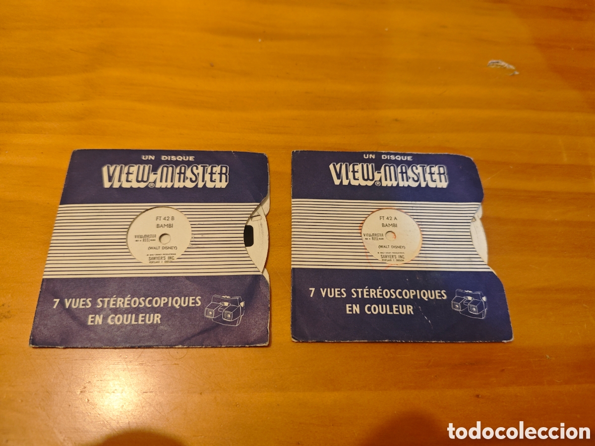 Fotograf&iacute;a antigua: Antiguos Discos de View-Master.