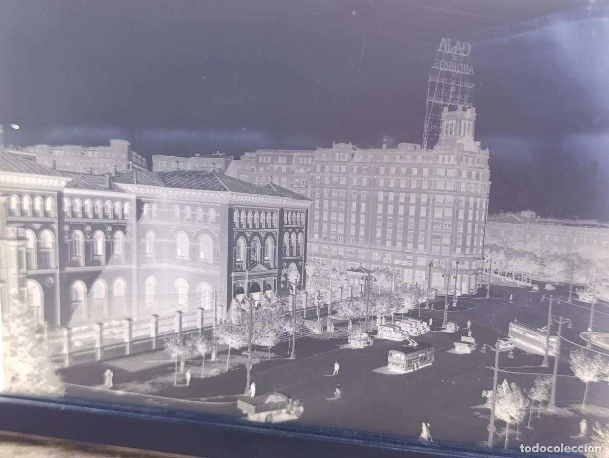Fotografia antiga: Antiguo negativo de acetato, Zaragoza