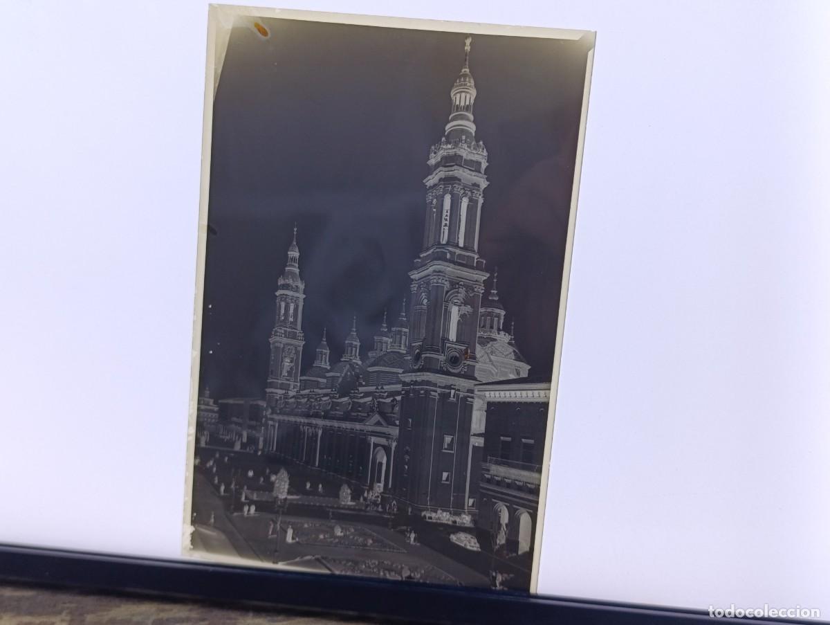Fotografia antiga: Antiguo negativo de acetato, Zaragoza