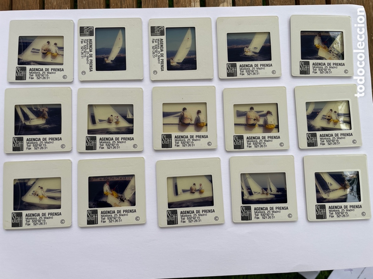 Fotografia antiga: 19 diapositivas. Regatas. Copa del rey vela. Mallorca. Spirit Of Sweden. Principios a&ntilde;os 90.