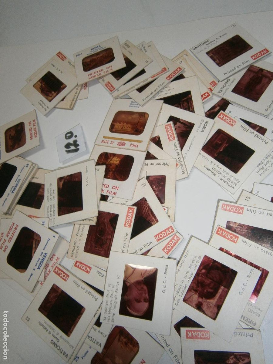 Fotograf&iacute;a antigua: LOTE DE ANTIGUAS DIAPOSITIVAS DE ITALIA VARIADAS