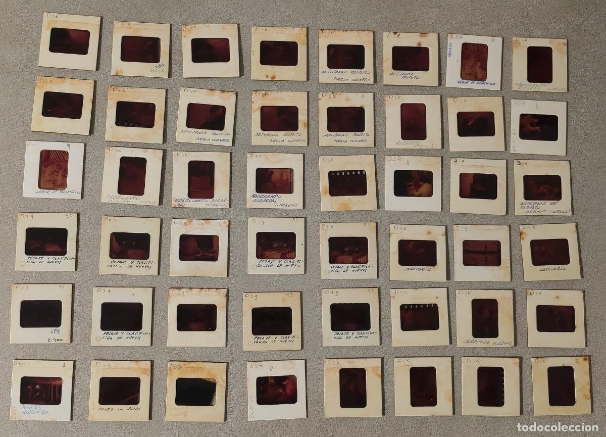 Alte Fotografie: LOTE DE 48 DIAPOSITIVAS DE DIVERSOS OFICIOS DE LOS A&Ntilde;OS 70