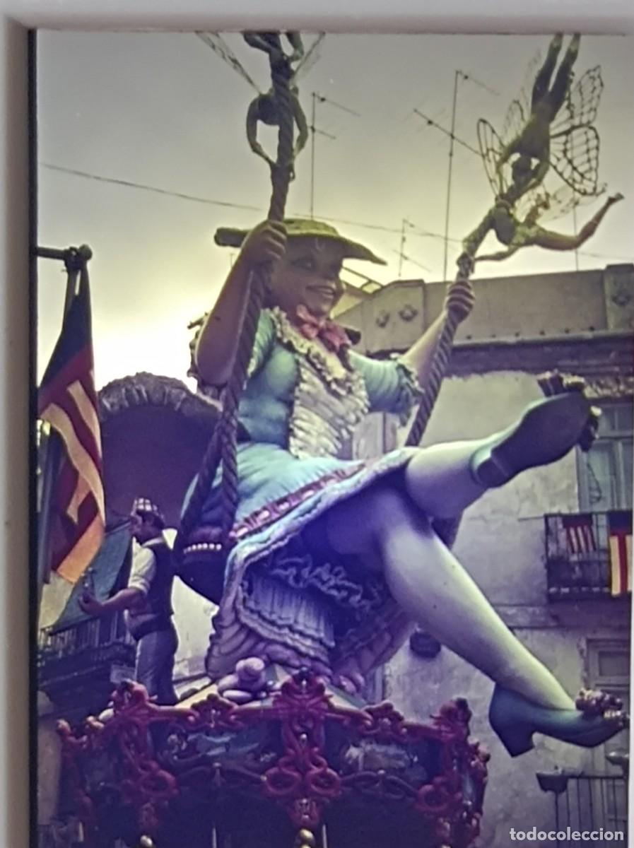 Fotograf&iacute;a antigua: DIAPOSITIVA FALLAS DE VALENCIA 1980 FALLA PLAZA NA JORDANA