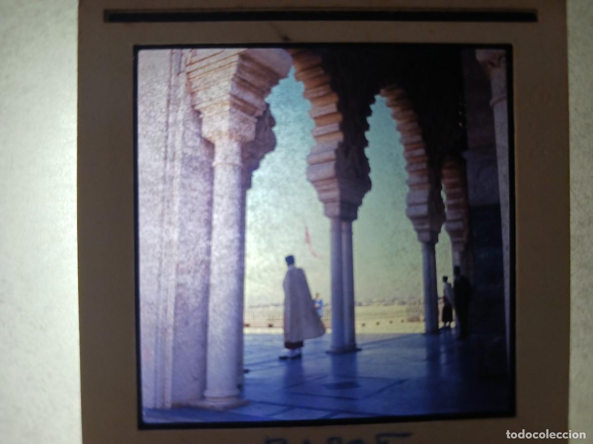Fotograf&iacute;a antigua: antigua diapositiva 7 x 7 cm. de rabat, palacio exterior