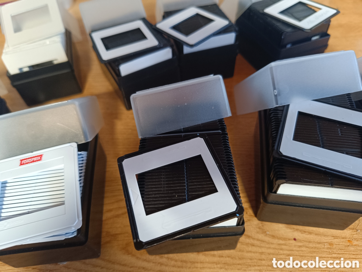 Fotograf&iacute;a antigua: Lote de 360 marcos para diapositiva
