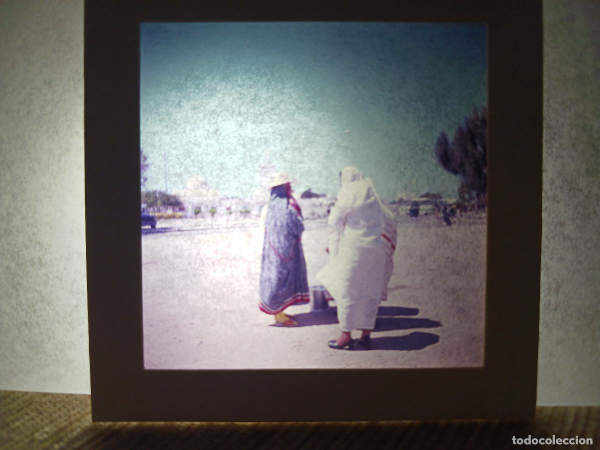 Fotograf&iacute;a antigua: antigua diapositiva 7 x 7 cm. rabat, indigenas, marruecos