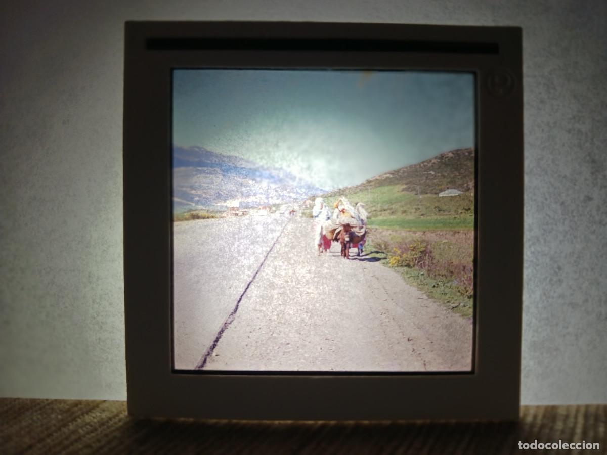 Fotograf&iacute;a antigua: antigua diapositiva 7 x 7 cm. interior de marruecos, rif