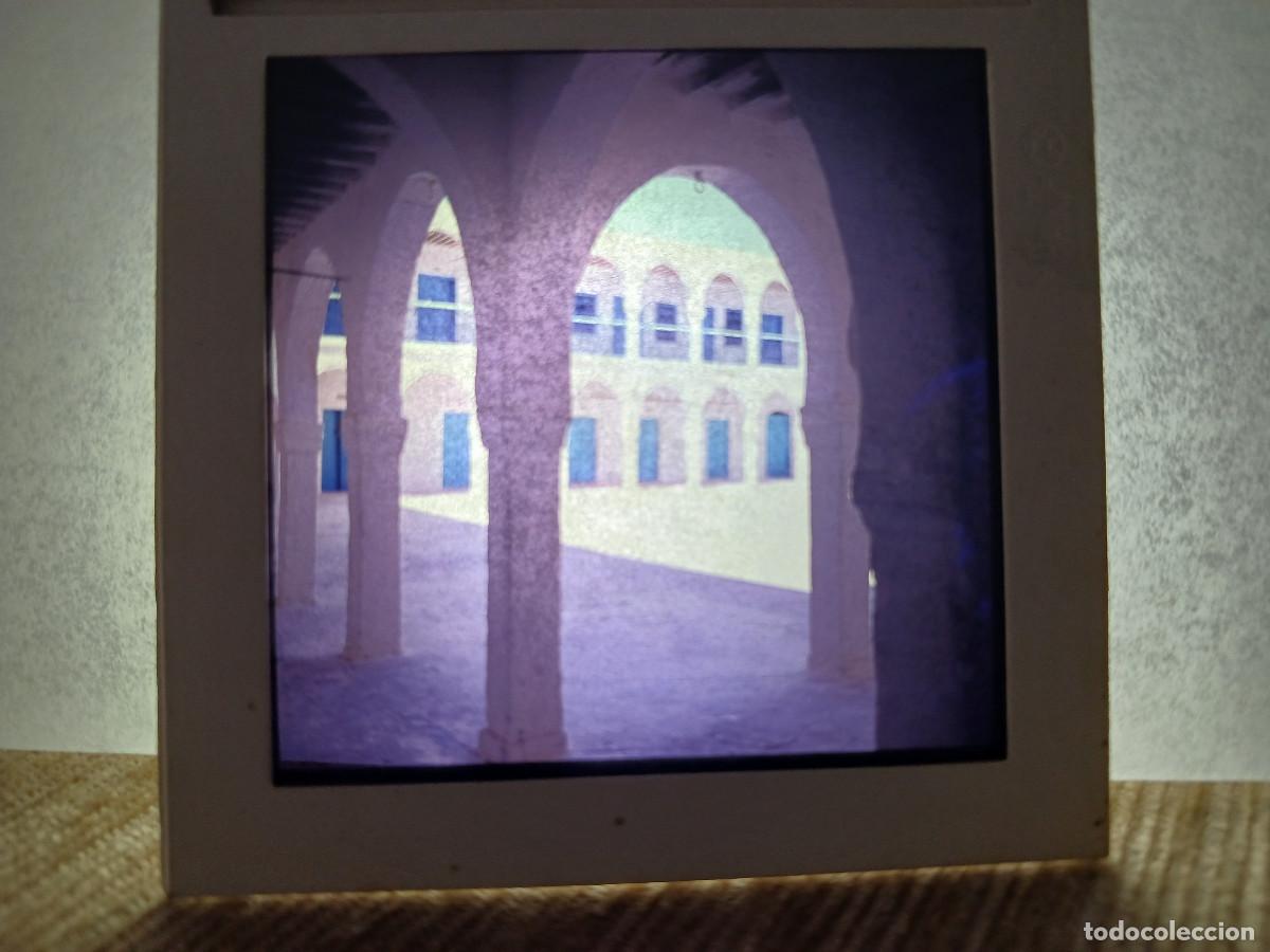 Fotograf&iacute;a antigua: antigua diapositiva 7 x 7 cm. vista interior palacio de marruecos, ignoro