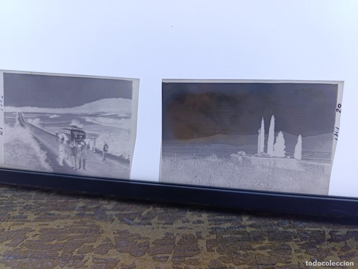 Fotograf&iacute;a antigua: Lote de Antiguos Negativo de Acetato, Camino de Logro&ntilde;o a Pamplona, 1951, unos 9 x 6 cms.