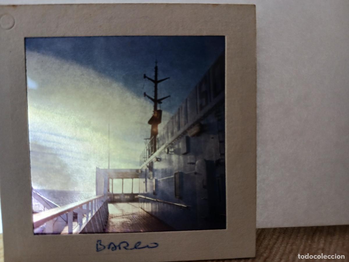 Fotograf&iacute;a antigua: antigua diapositiva 7 x 7 cm. interior del barco de algeciras a tanger