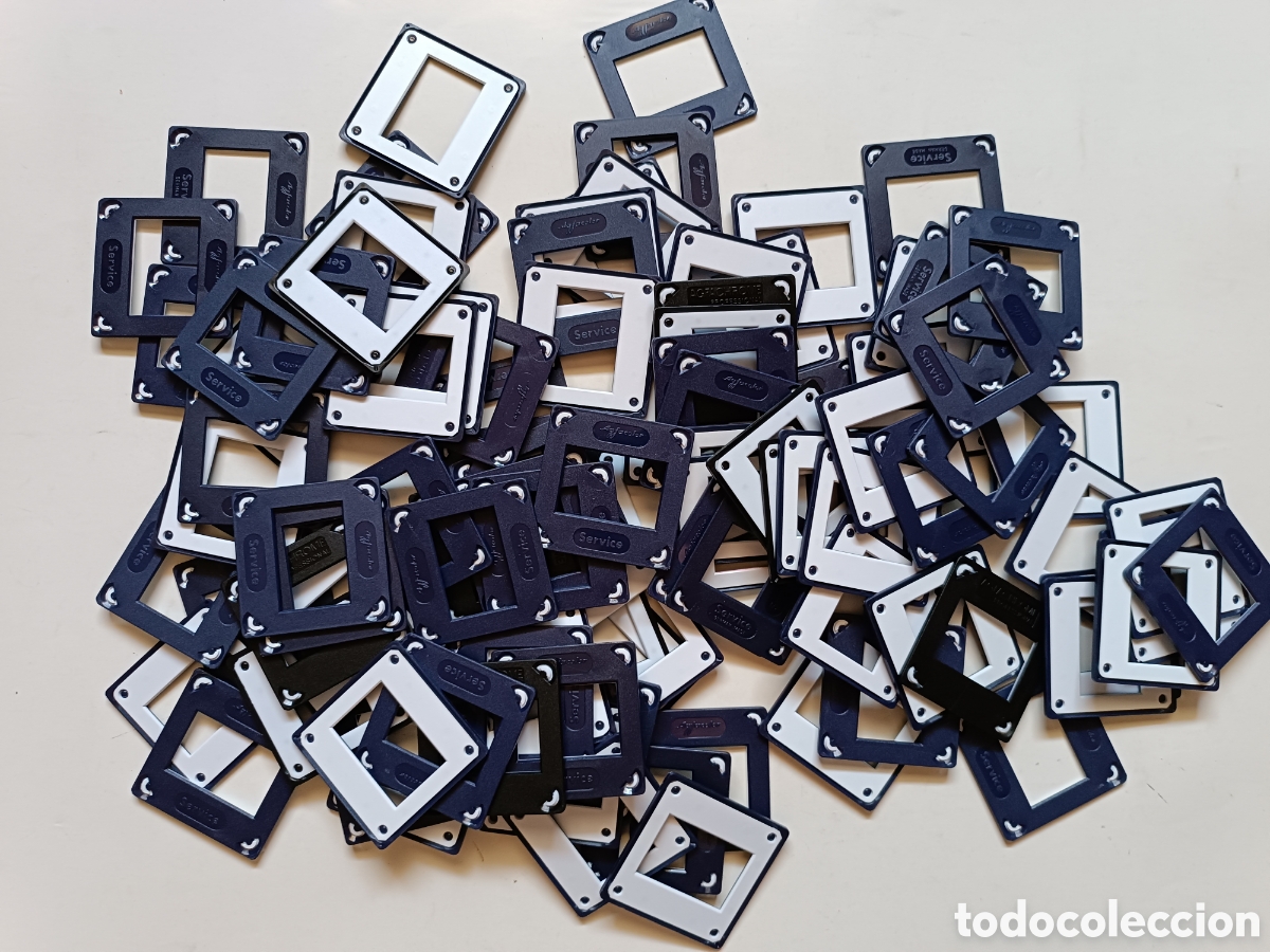 Fotograf&iacute;a antigua: LOTE 100 marcos para DIAPOSITIVA - Agfacolor Service - Marquitos de pl&aacute;stico