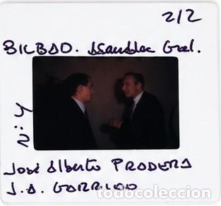 Fotograf&iacute;a antigua: Antigua diapositiva de Jos&eacute; Alberto Pradera y Jos&eacute; Antonio Garrido (Bilbao)