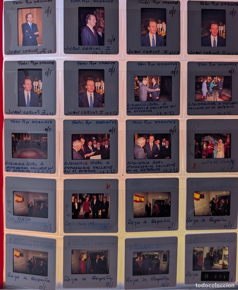 Fotograf&iacute;a antigua: Lote de 34 diapositivas in&eacute;ditas de los Reyes de Espa&ntilde;a en la Expo 92 y Empresarios Gallegos 1993