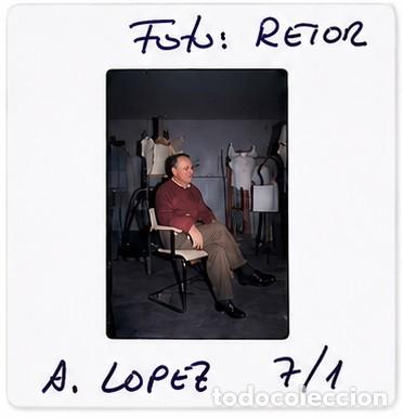 Fotografia antica: Antigua diapositiva de Antonio L&oacute;pez