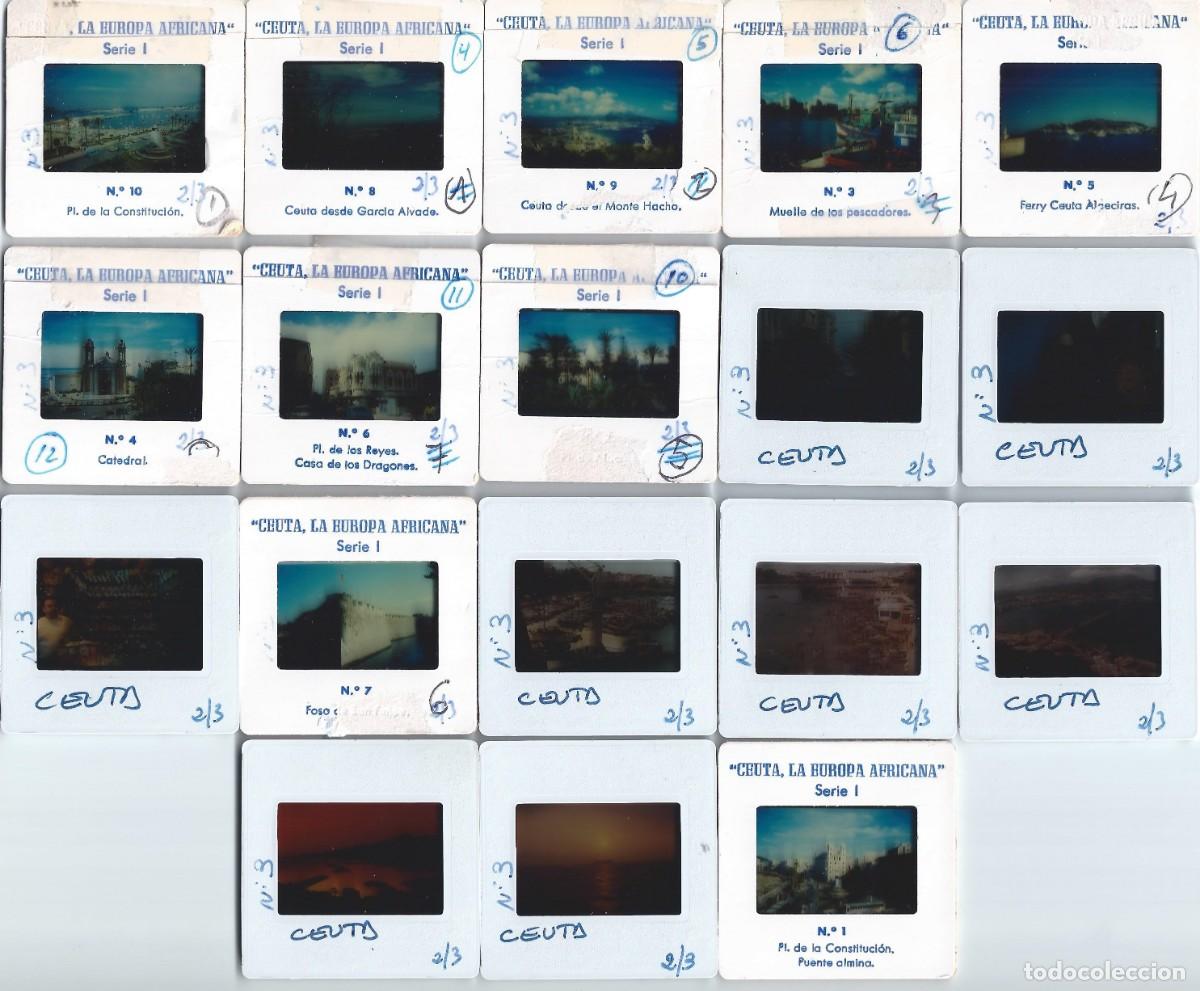 Fotograf&iacute;a antigua: Lote de diapositivas de CEUTA (A&ntilde;os 90)