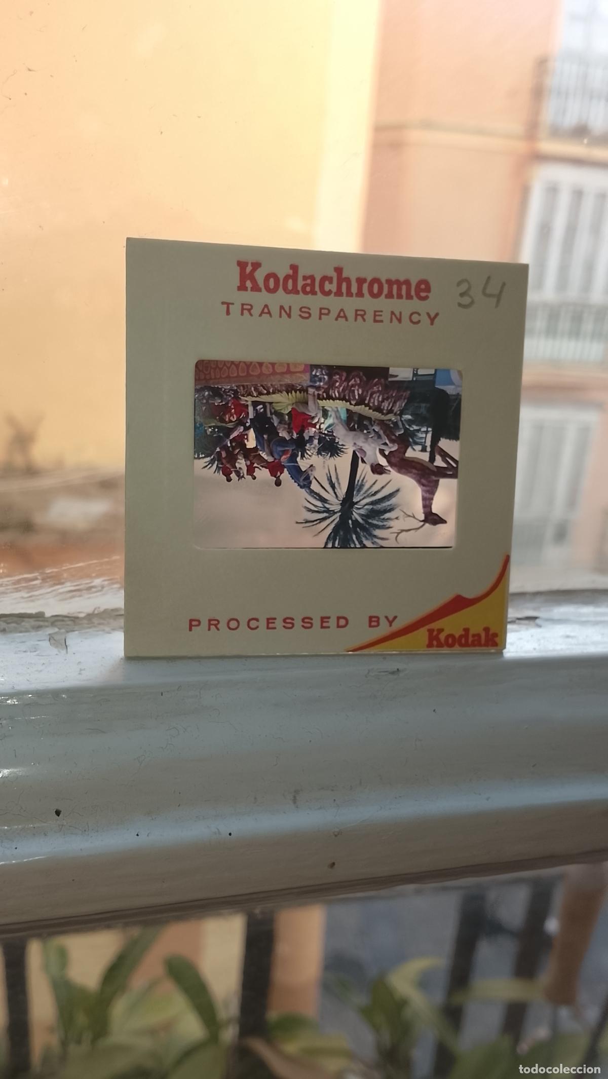 Fotograf&iacute;a antigua: DIAPOSITIVA FIESTAS TIPICAS 1968 CARNAVAL DE CADIZ , CABALGATA - KODACHROME TRANSPARENCY