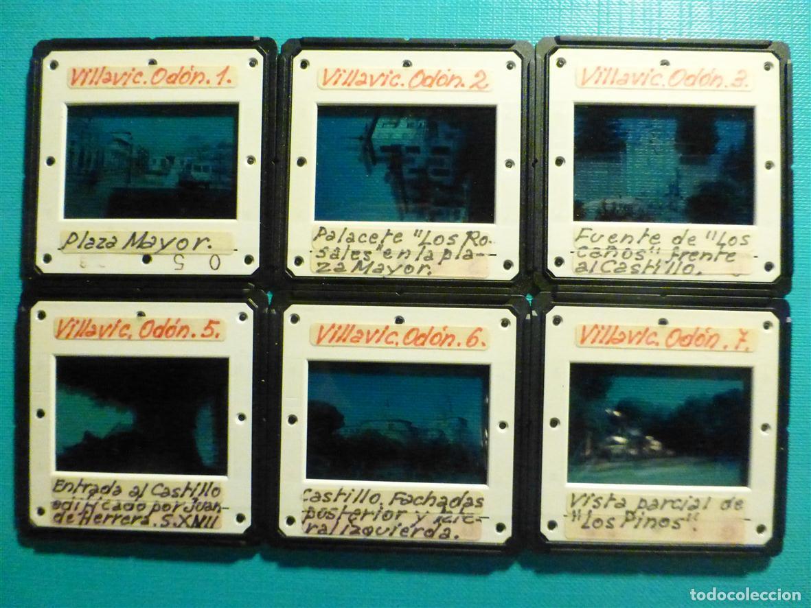 Fotograf&iacute;a antigua: 6 Diapositivas - Filmina - 35 mm - Montadas en marco profesional - Villaviciosa de Od&oacute;n - Madrid