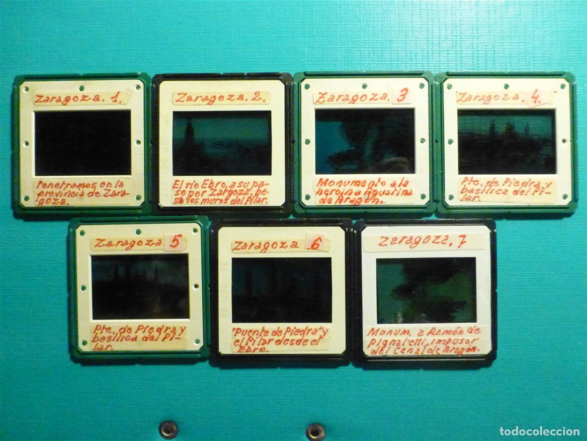Fotograf&iacute;a antigua: 7 Diapositivas - Filmina - 35 mm - Montadas en marco profesional - Zaragoza -