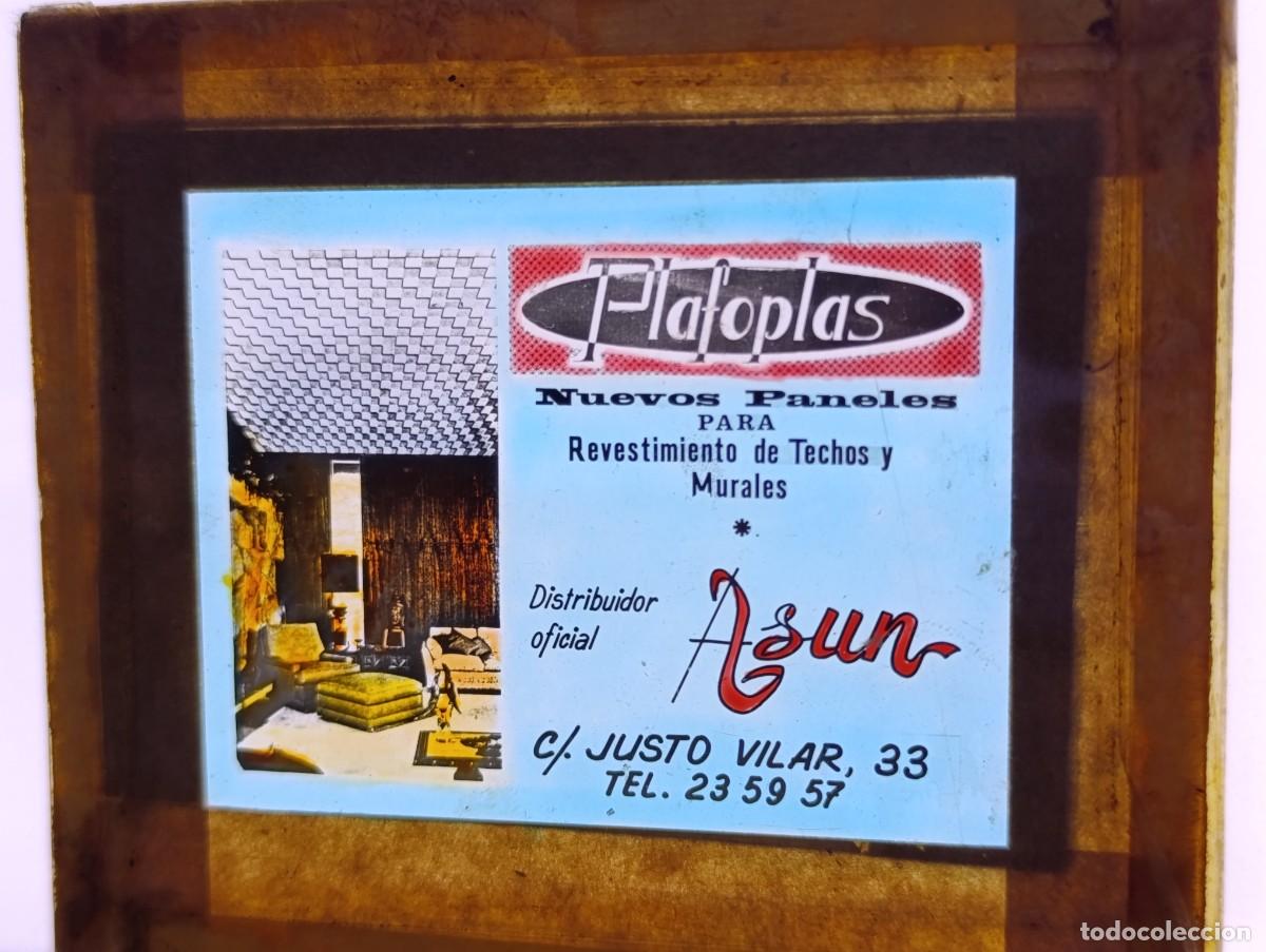 Antique Photography: Antigua Publicidad para cines, Plafopl&aacute;s, positivo en cristal, unos 10 x 8 cms.