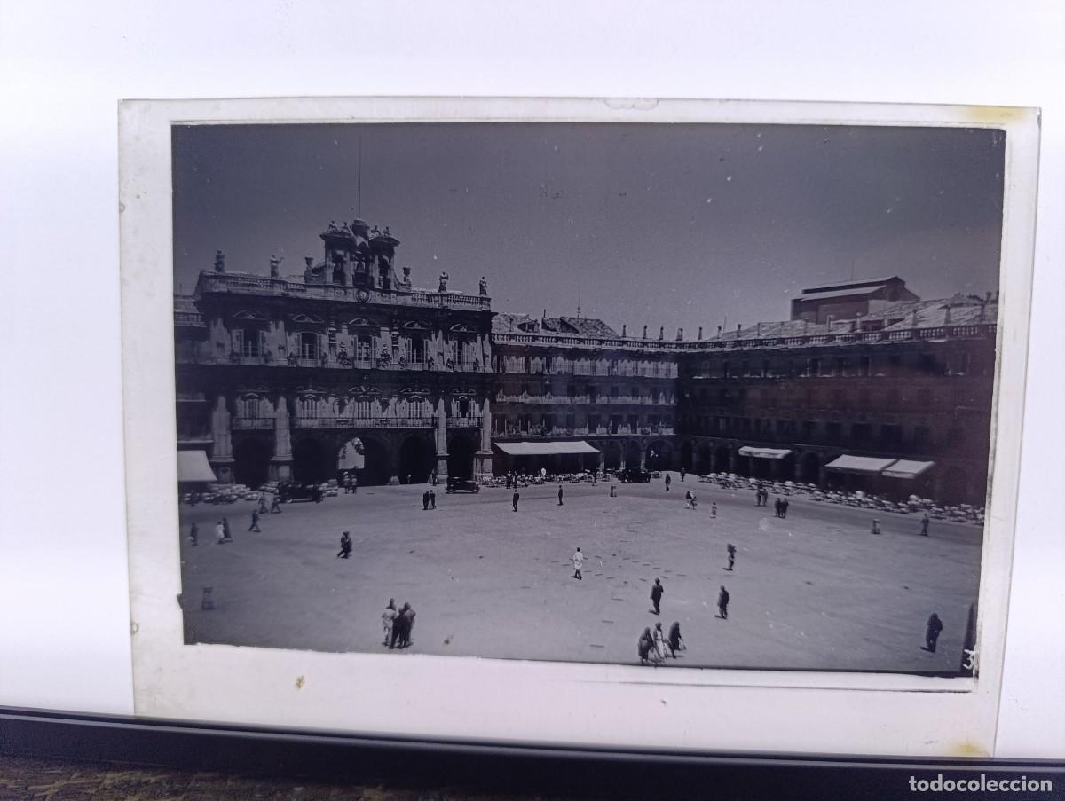 Antique Photography: Antiguo Negativo de Cristal, Salamanca, unos 18 x 13 cms.