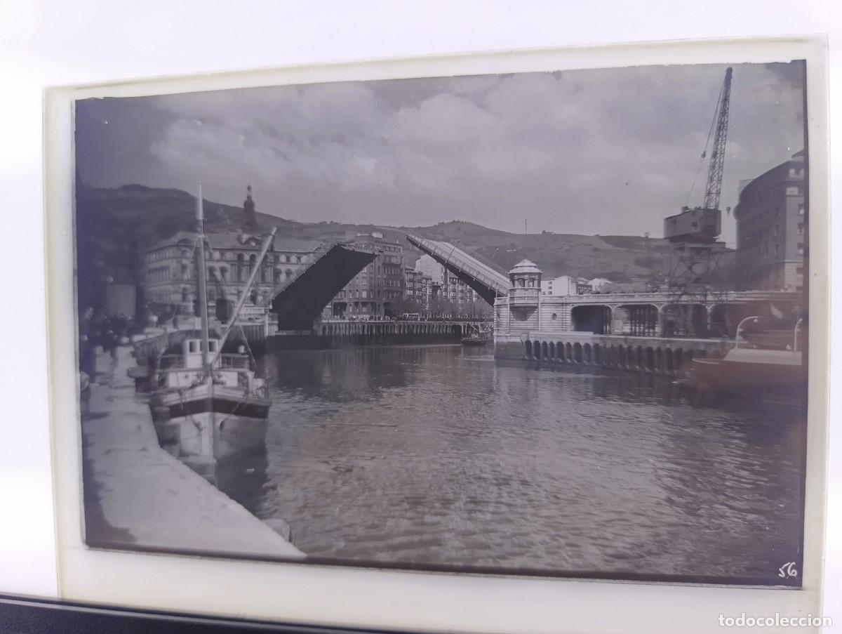 Antique Photography: Antiguo Negativo de Cristal, Bilbao, unos 18 x 13 cms.