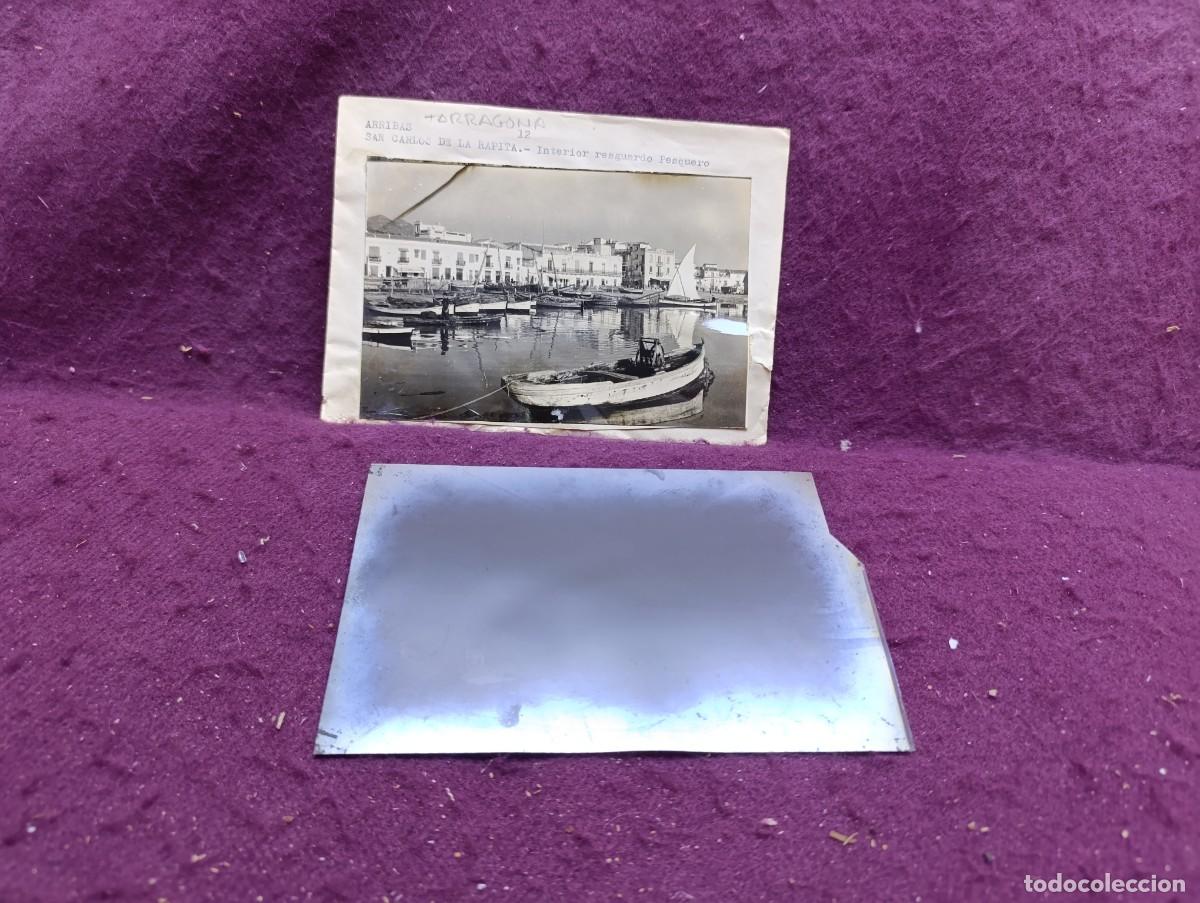 Antique Photography: Antiguo Negativo de Acetato, Tarragona, Arribas, en sobre con muestra, unos 16 x 10 cms.