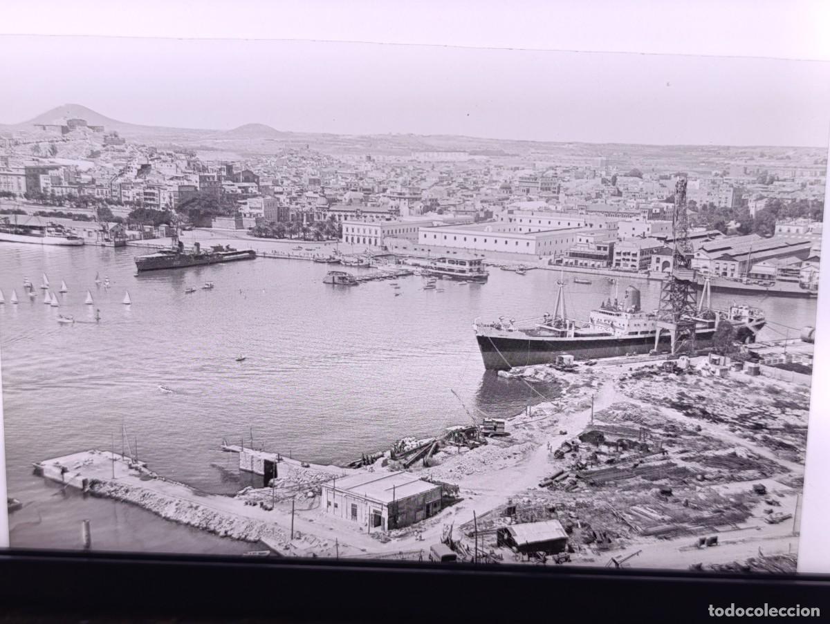 Antique Photography: Antiguo Negativo de Acetato, Cartagena, unos 15 x 10 cms.