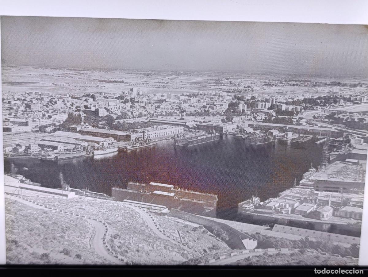 Antique Photography: Antiguo Negativo de Acetato, Cartagena, unos 15 x 11 cms.