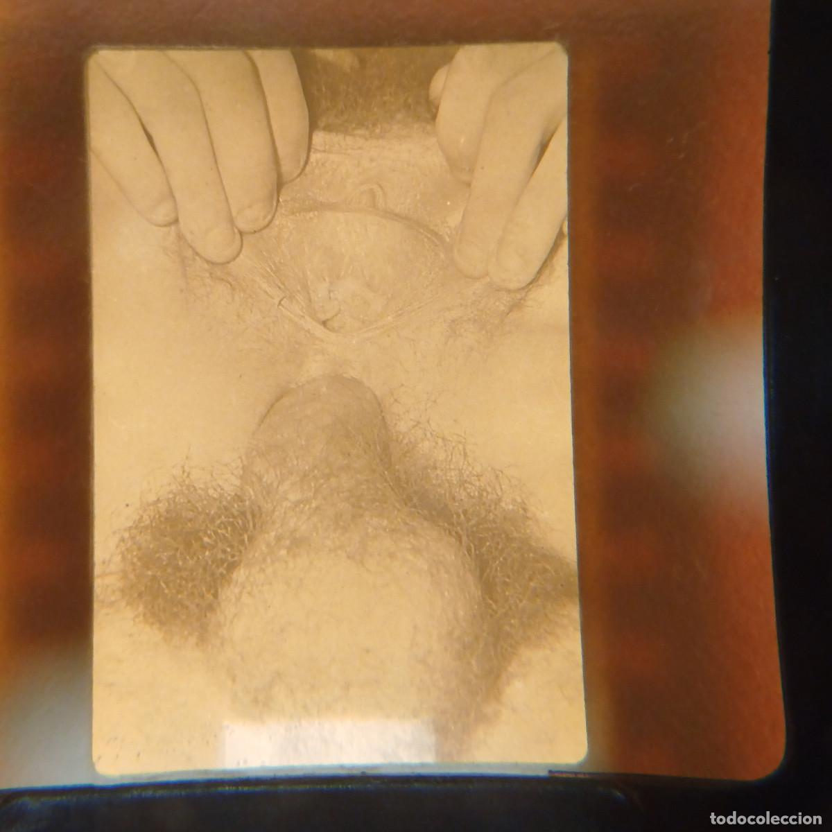 Fotograf&iacute;a antigua: DIAPOSITIVA EROTICA ADULTOS.