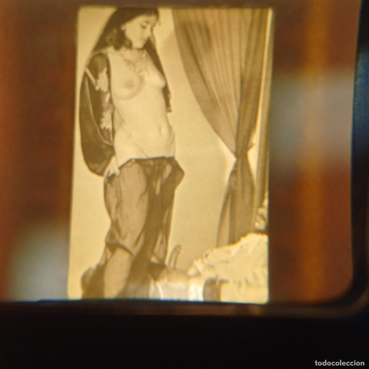 Fotograf&iacute;a antigua: DIAPOSITIVA EROTICA ADULTOS.