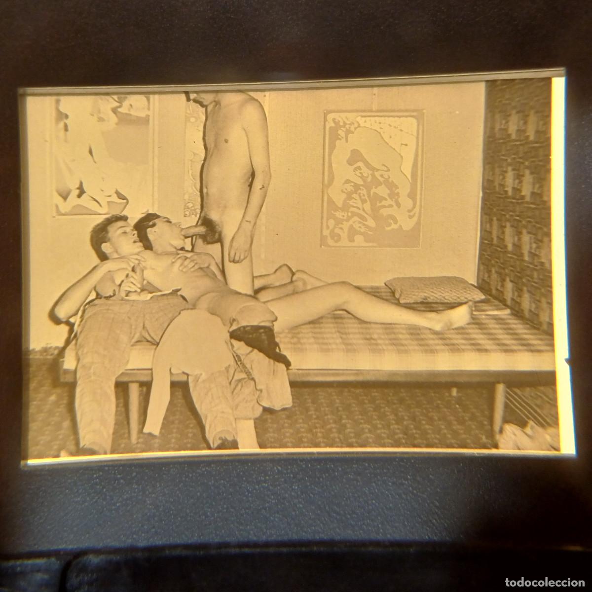 Fotograf&iacute;a antigua: DIAPOSITIVA EROTICA ADULTOS.