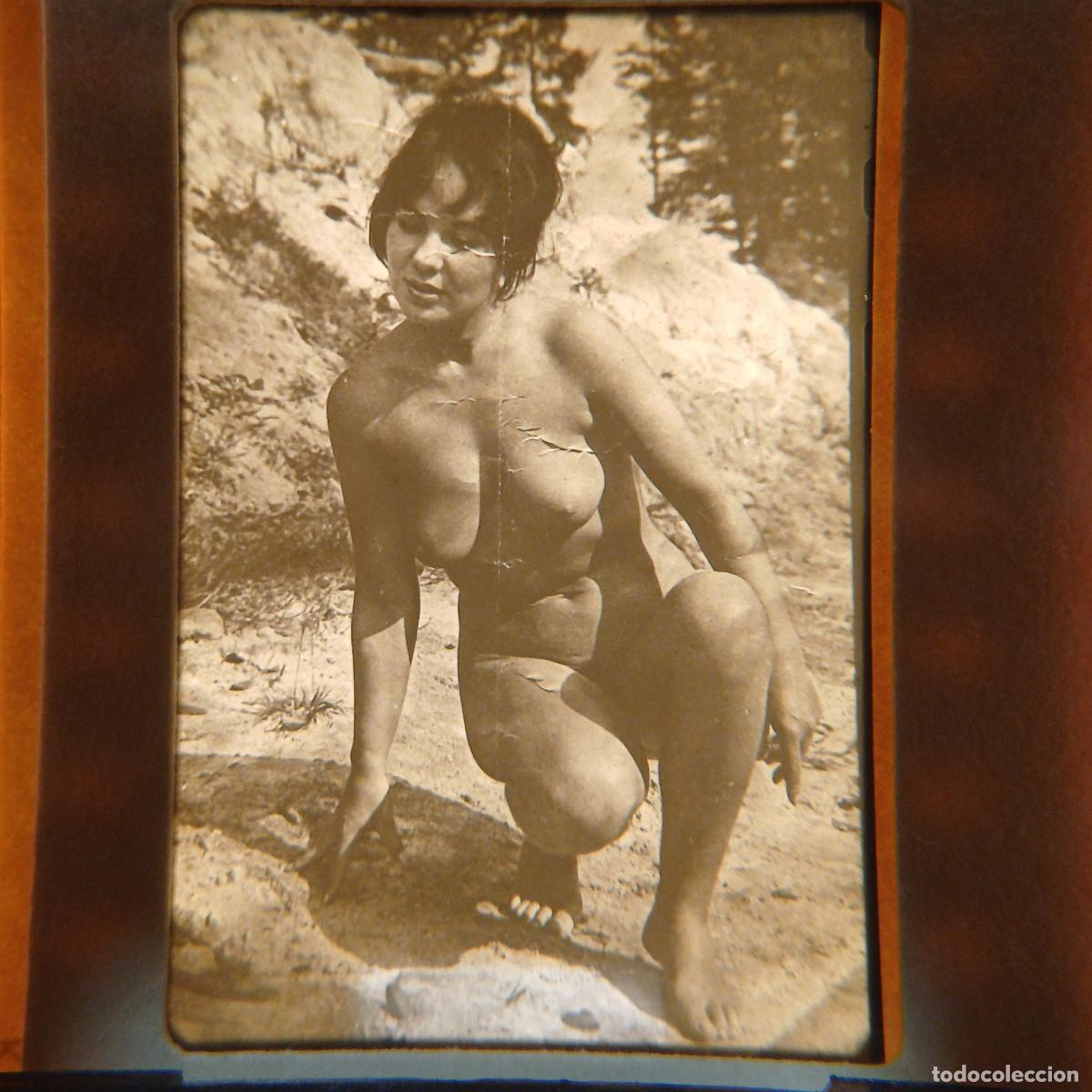 Fotograf&iacute;a antigua: DIAPOSITIVA EROTICA ADULTOS.