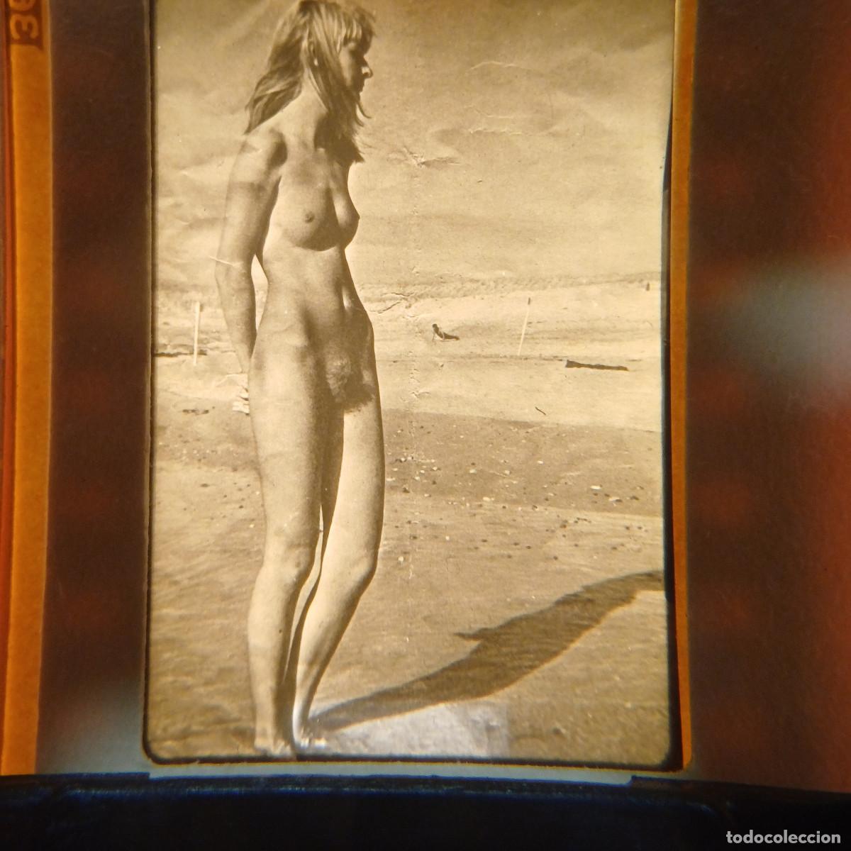 Fotograf&iacute;a antigua: DIAPOSITIVA EROTICA ADULTOS.