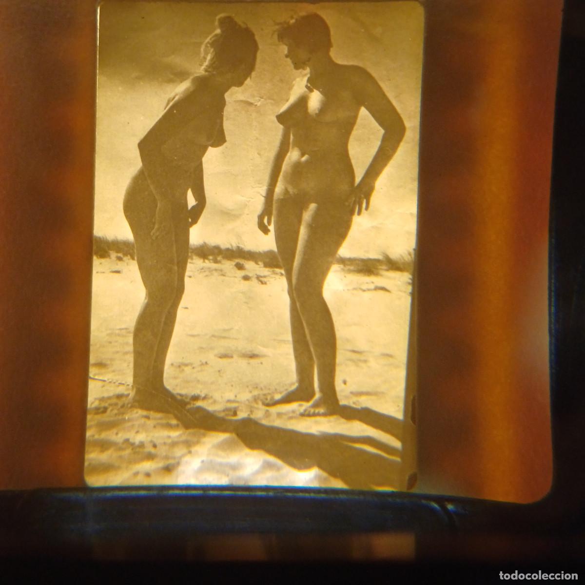 Fotograf&iacute;a antigua: DIAPOSITIVA EROTICA ADULTOS.