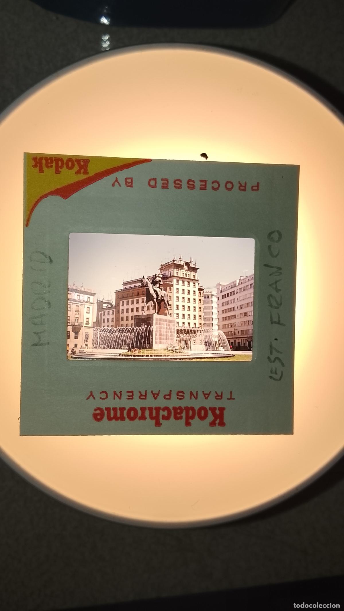 Fotograf&iacute;a antigua: DIAPOSITIVA A&Ntilde;O 1970 KODACHROME TRANSPARENCY - BUENA CALIDAD . MADRID ESTATUA DE FRANCO