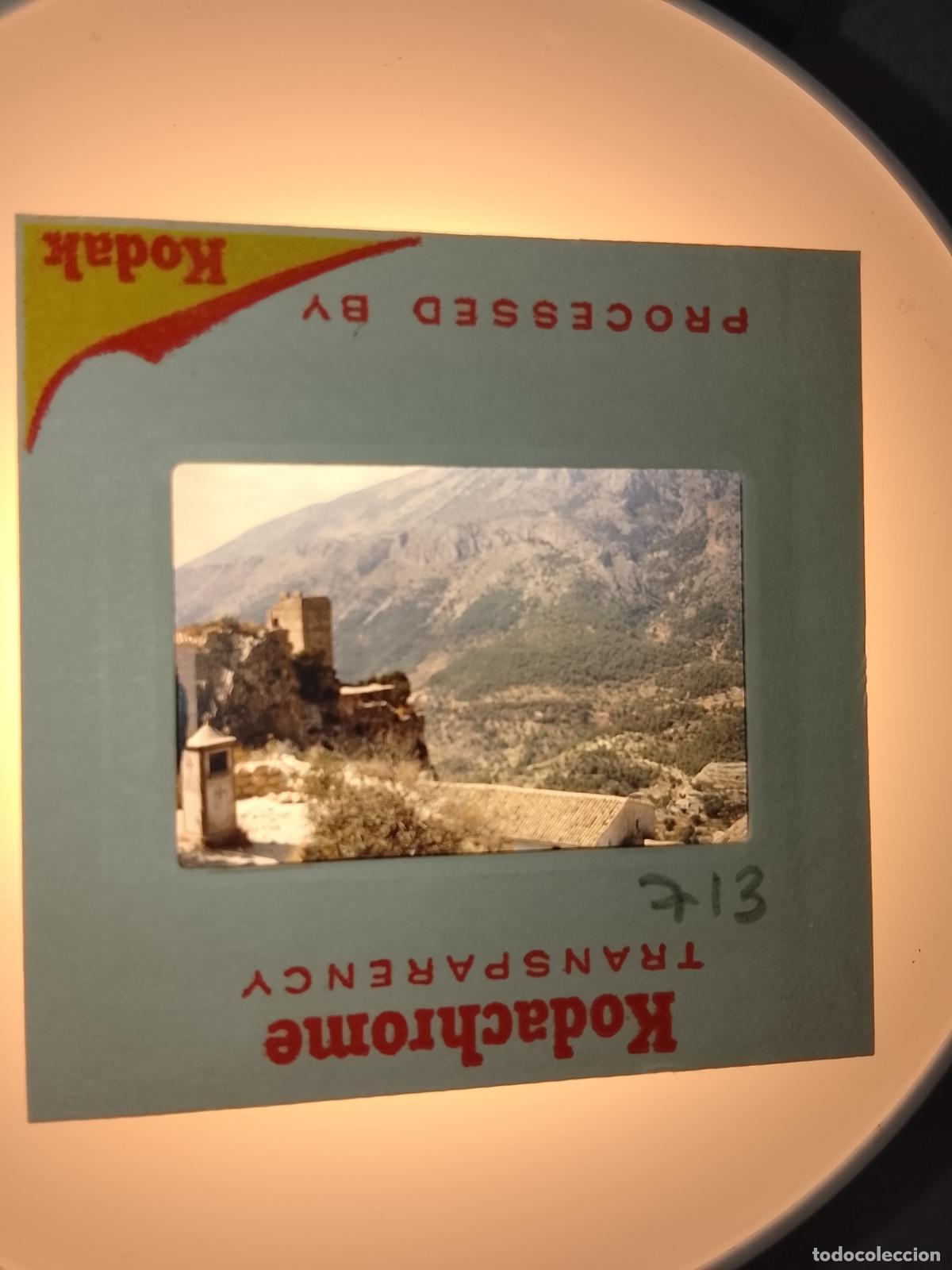 Fotograf&iacute;a antigua: DIAPOSITIVA A&Ntilde;OS 70S KODACHROME TRANSPARENCY - BUENA CALIDAD - CASTELL DE GUADALEST ALICANTE
