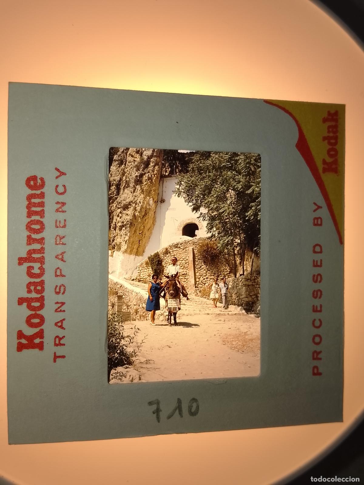 Fotograf&iacute;a antigua: DIAPOSITIVA A&Ntilde;OS 70S KODACHROME TRANSPARENCY - BUENA CALIDAD - CASTELL DE GUADALEST ALICANTE