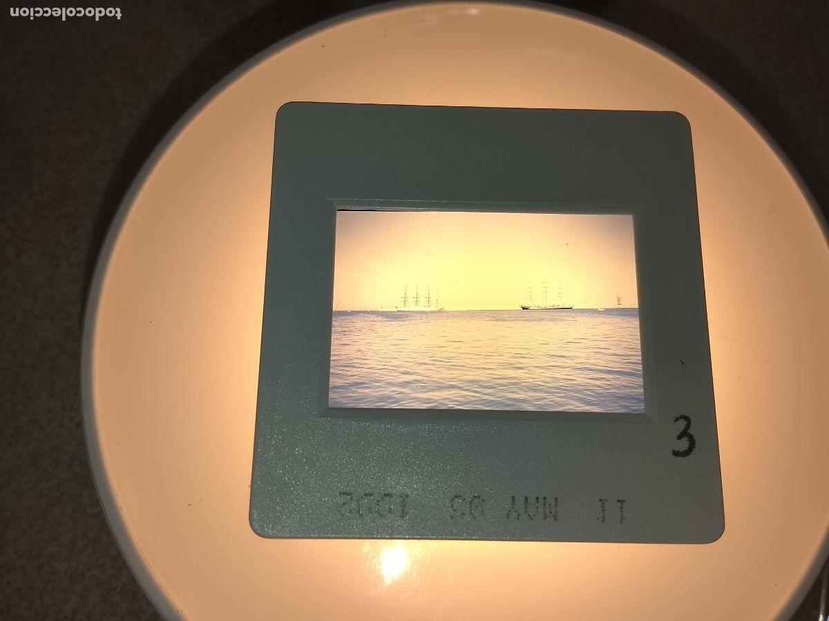 Fotograf&iacute;a antigua: DIAPOSITIVA A&Ntilde;OS 1992 REGATA CADIZ BARCOS . V CENTENARIO DESCUBRIMIENTO AMERICA CRISTOBALCOLON 92