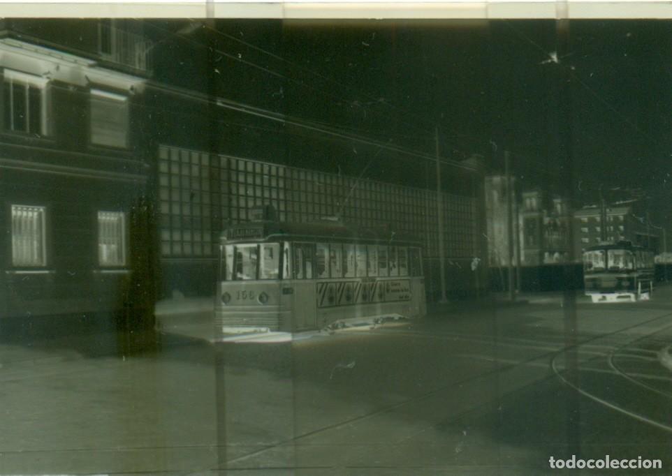 Fotograf&iacute;a antigua: ZARAGOZA. NEGATIVO FOTOGR&Aacute;FICO GRAN TAMA&Ntilde;O 8 X 5 CM. TRANV&Iacute;A. PALACIO LARRINAGA. H. 1950