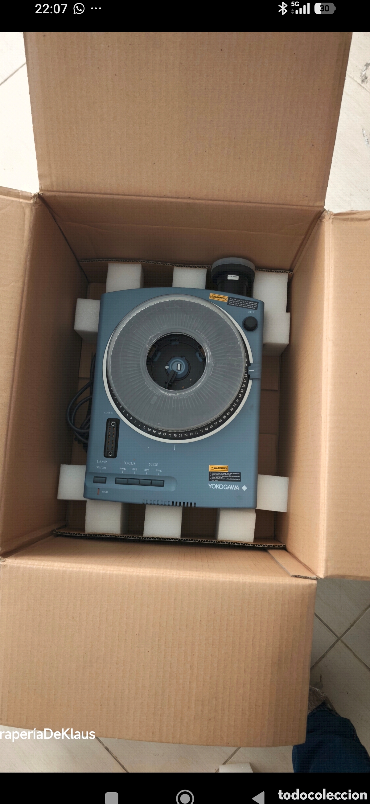 Fotograf&iacute;a antigua: proyector de diapositivas de carrusel profesional de la marca Yokogawa - TDKPV