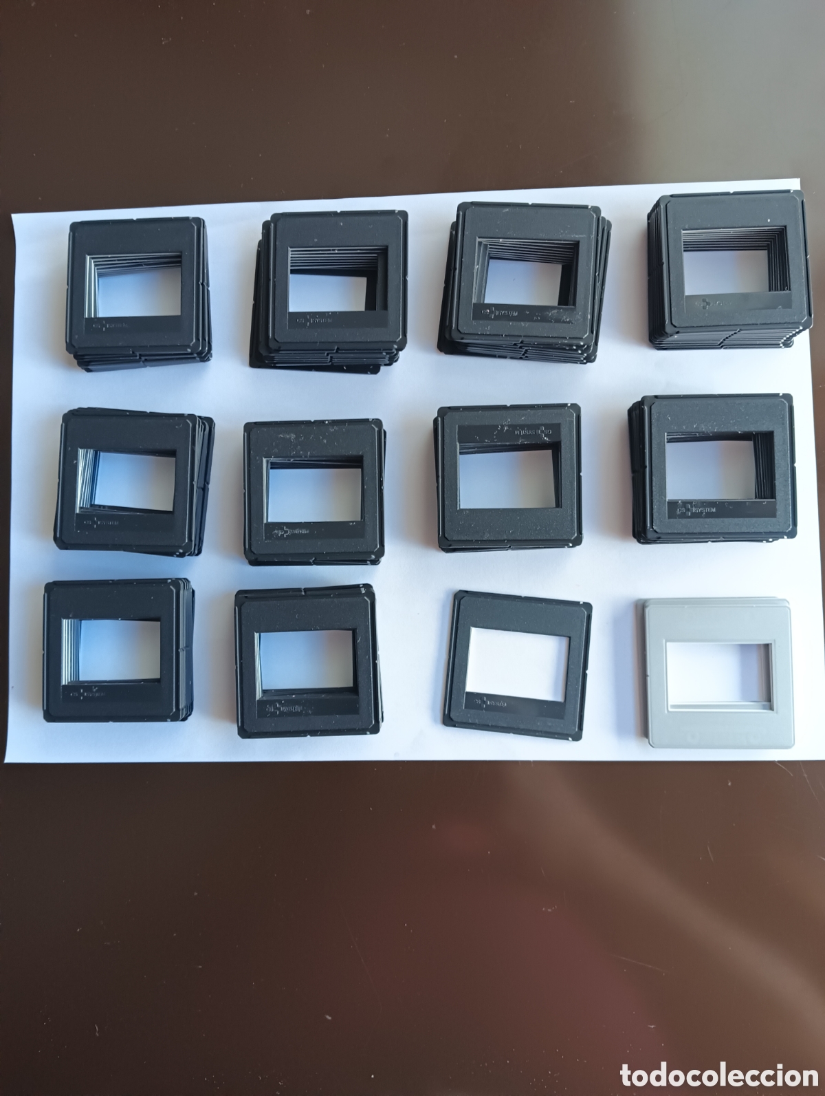 Fotograf&iacute;a antigua: LOTE 104 MARCOS DIAPOSITIVAS ANTIGUAS MEDIDA EXTERIOR 5X5 CM