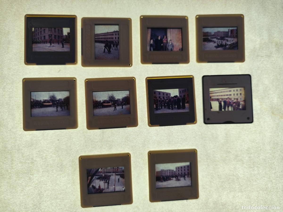Fotograf&iacute;a antigua: 10 DIAPOSITIVAS, JURA DE BANDERA -A&Ntilde;OS 80 - ALMERIA?