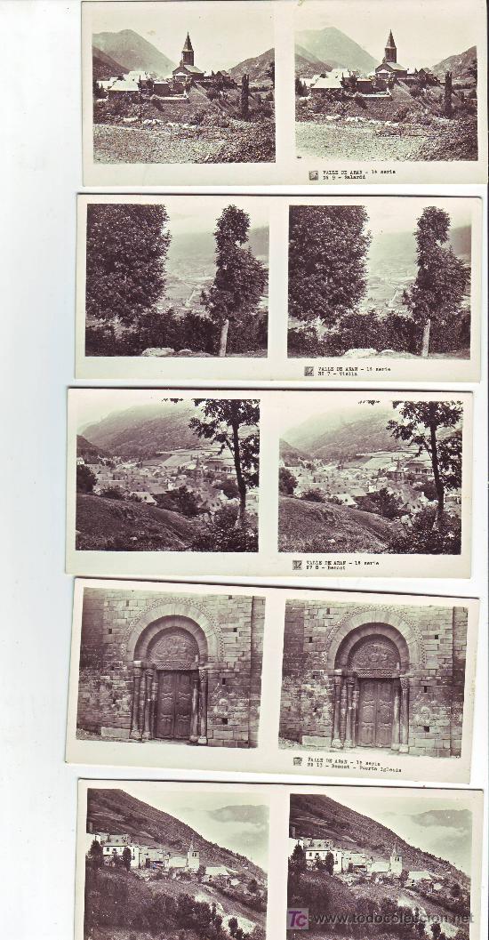 Fotografia antica: valle de aran-lerida-lote fotos antiguas ..13x6 cms