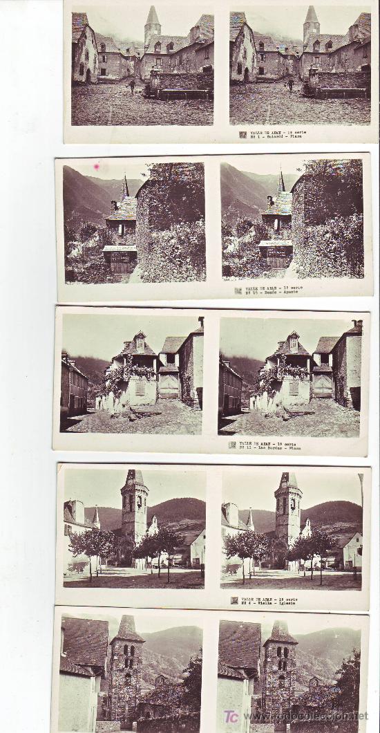 Fotografia antica: valle de aran-lerida-lote fotos antiguas ..13x6 cms