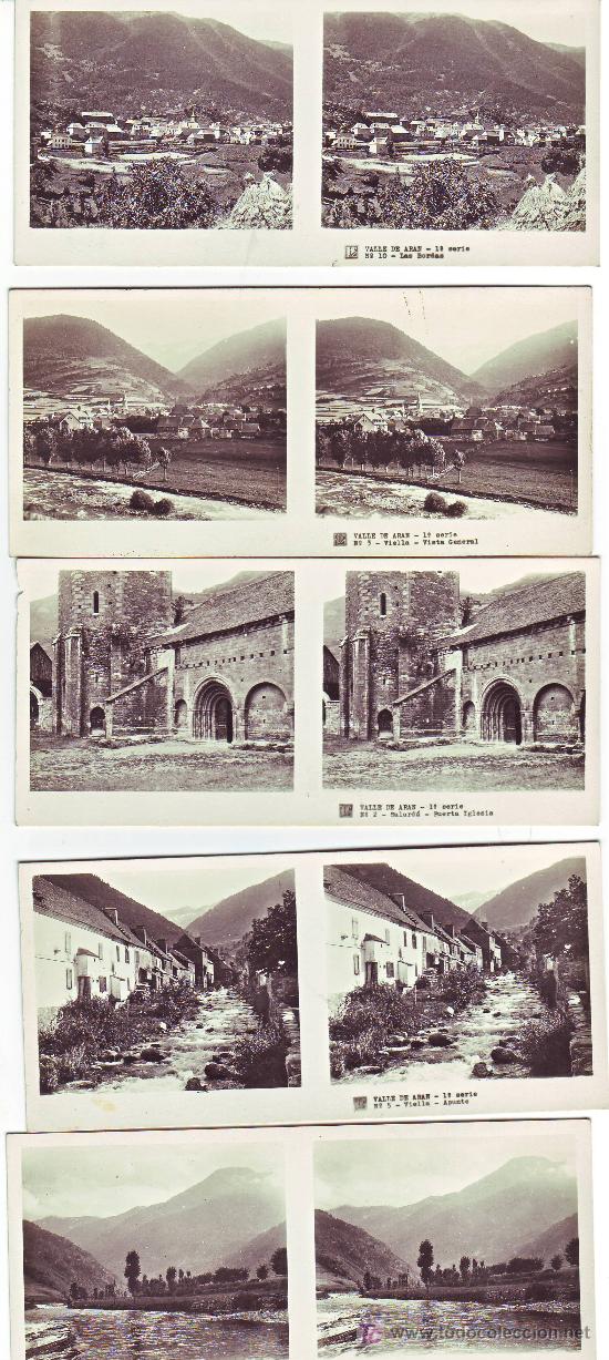Fotografia antica: valle de aran-lerida-lote fotos antiguas ..13x6 cms