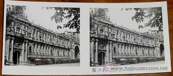 Fotografia antiga: ANTIGUA FOTO ESTEREOSCOPICA  DE LEON - COLECCION N. 32 - 1&ordf; SERIE - ED. RELLEY - CONVENTO DE SAN MAR