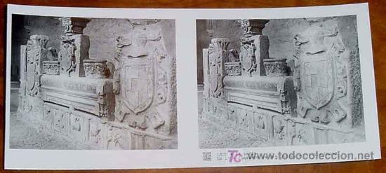 Fotografia antica: ANTIGUA FOTO ESTEREOSCOPICA  DE LEON - COLECCION N. 32 - 1&ordf; SERIE - ED. RELLEY - CONVENTO DE SAN MAR